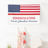 Amerikanische Flagge der Patriotischen Armee des m Banner (Insitu)