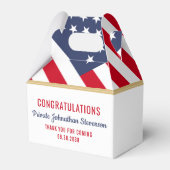 Amerikanische Flagge der Patriotischen Armee des m Geschenkschachtel (Rückseite)