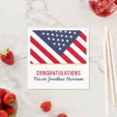 Amerikanische Flagge der Patriotischen Armee des m Serviette (Beispiel)