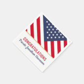 Amerikanische Flagge der Patriotischen Armee des m Serviette (Ecke)