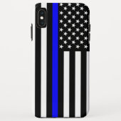 Amerikanische Flagge der Thin Blue Line Case-Mate iPhone Hülle (Rückseite)