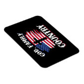 Amerikanische Flagge des Gottes, Familie, Christli Magnet (Rechte Seite)