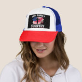 Amerikanische Flagge des Gottes, Familie, Christli Truckerkappe (Beispiel)