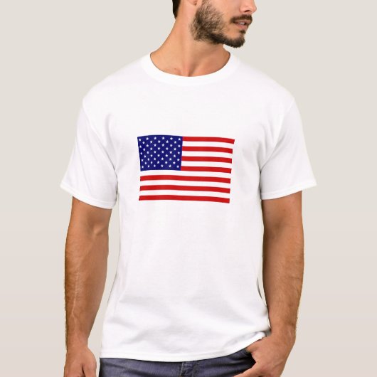 Amerikanische Flagge, die Bürgschaft T-Shirt (Vorderseite)