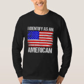 Amerikanische Flagge, die ich als Amerikanerin ide T-Shirt (Vorderseite)