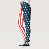Amerikanische Flagge | Die US Flagge Leggings (Links)