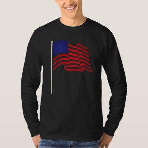 Amerikanische Flagge, die USA patriotisch windet T-Shirt