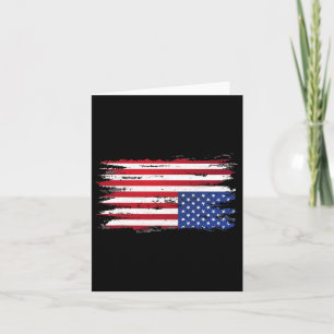 Amerikanische Flagge Distressed Auf Dem Kopf Patri Karte