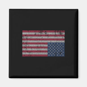 Amerikanische Flagge Distressed auf dem Kopf Verei Magnet
