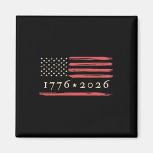 Amerikanische Flagge Distressed Vintage Patriotisc Magnet