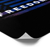 Amerikanische Flagge Dom Poster (Ecke)