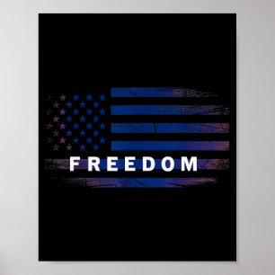 Amerikanische Flagge Dom Poster