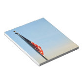 Amerikanische Flagge durch Morgenröte Notizblock (angewinkelt)