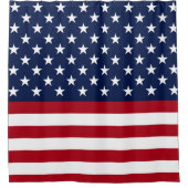 Amerikanische Flagge Duschvorhang (Vorderseite)