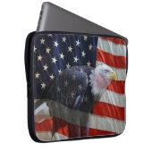 Amerikanische Flagge Eagle Laptopschutzhülle (Vorne Rechts)