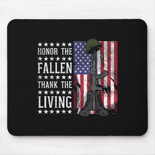 Amerikanische Flagge Ehre der gefallenen Mütter Mousepad (Vorne)