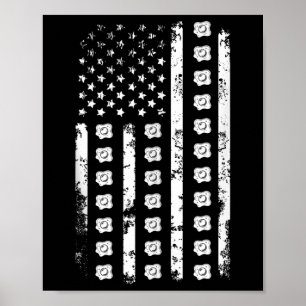 Amerikanische Flagge Ei Essen USA Patriotismus Pat Poster
