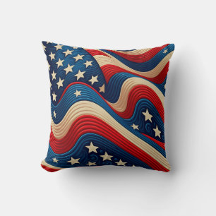 Amerikanische Flagge - ein waschendes Patriotikum Kissen
