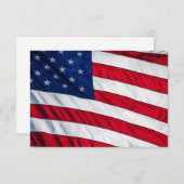 Amerikanische Flagge Einladung (Vorne/Hinten)