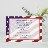 Amerikanische Flagge Einladung (Stehend Vorderseite)