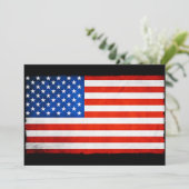 Amerikanische Flagge Einladung (Stehend Vorderseite)