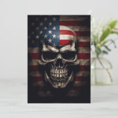 Amerikanische Flagge Einladung (Stehend Vorderseite)