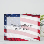 Amerikanische Flagge Einladung (Stehend Vorderseite)