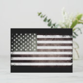 Amerikanische Flagge Einladung (Stehend Vorderseite)