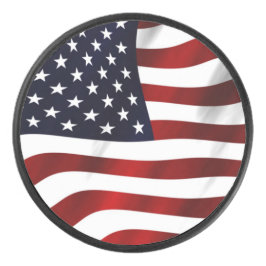Amerikanische Flagge Eishockey Puck