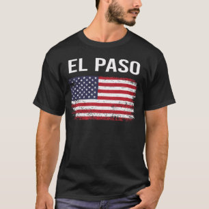 Amerikanische Flagge El Paso T-Shirt