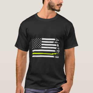 Amerikanische Flagge Elektriker Werkzeuge für Elek T-Shirt