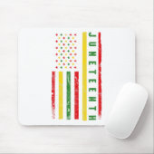Amerikanische Flagge Emanzipation Melanin Blac Mousepad (Mit Mouse)