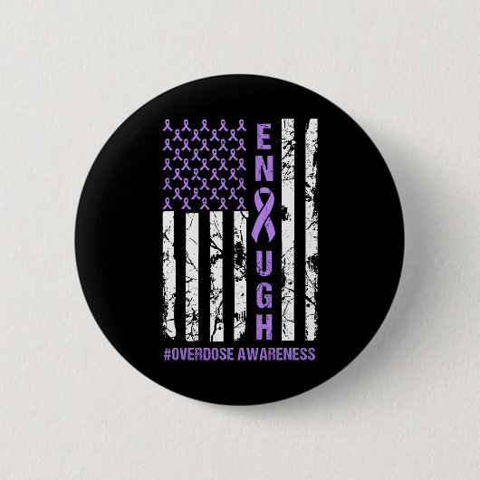 Amerikanische Flagge Endung Endoverdose Internatio Button (Vorderseite)