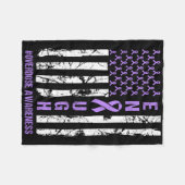 Amerikanische Flagge Endung Endoverdose Internatio Fleecedecke (Vorderseite (Horizontal))