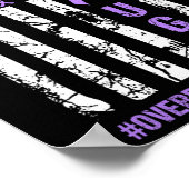 Amerikanische Flagge Endung Endoverdose Internatio Poster (Ecke)