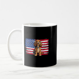 Amerikanische Flagge Er Spaniel Hund Tier 4. Juli Kaffeetasse