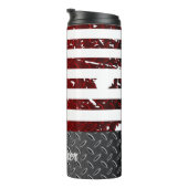 Amerikanische Flagge erschüttert Thermosbecher (Nach rechts gedreht)