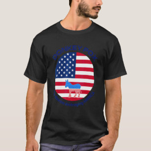 Amerikanische Flagge Esel Pocken Die Krankheit Zer T-Shirt