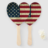 Amerikanische Flagge Fächer (Vorne und Hinten)