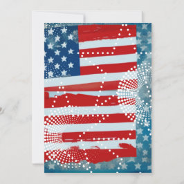Amerikanische Flagge Feiertagskarte
