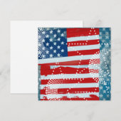 Amerikanische Flagge Feiertagskarte (Vorne/Hinten)