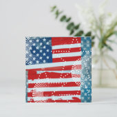 Amerikanische Flagge Feiertagskarte (Stehend Vorderseite)