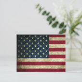 Amerikanische Flagge Feiertagspostkarte (Stehend Vorderseite)