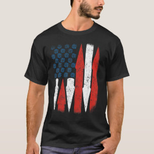 Amerikanische Flagge Feuerwerk am 4. Juli Vintagen T-Shirt
