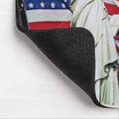 Amerikanische Flagge, Feuerwerke und Mousepad (Ecke)