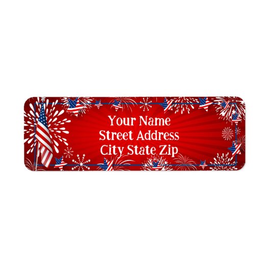 Amerikanische Flagge, Feuerwerke und Patriotische (Vorne)