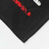 Amerikanische Flagge Fischen über Vintages Fi Fleecedecke (Ecke)