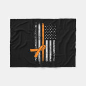 Amerikanische Flagge Fleecedecke (Vorderseite (Horizontal))