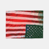 Amerikanische Flagge Fleecedecke (Vorderseite (Horizontal))