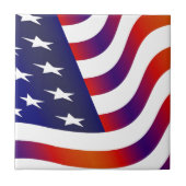 Amerikanische Flagge Fliese (Vorderseite)